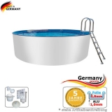 Aluwand Becken 4,20 x 1,50 m Aluminium-Swimmingpool