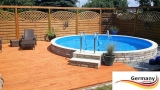 4,00 x 1,25 m Stahl-Pool