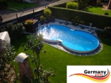 5,25 x 3,20 x 1,50 m Achtformpool-Alu Achtformbecken-Alu Pool