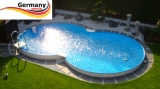 5,25 x 3,20 x 1,50 m Achtformpool-Alu Achtformbecken-Alu Pool